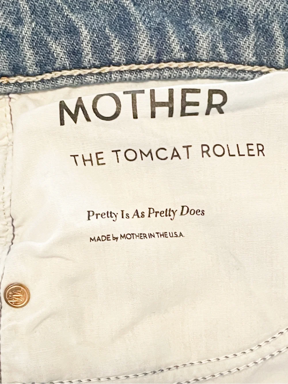 MOTHER Superior The Tomcat Roller Jeans Sz 29 Pretty Is As Pretty Does Wide Leg - Picture 13 of 16